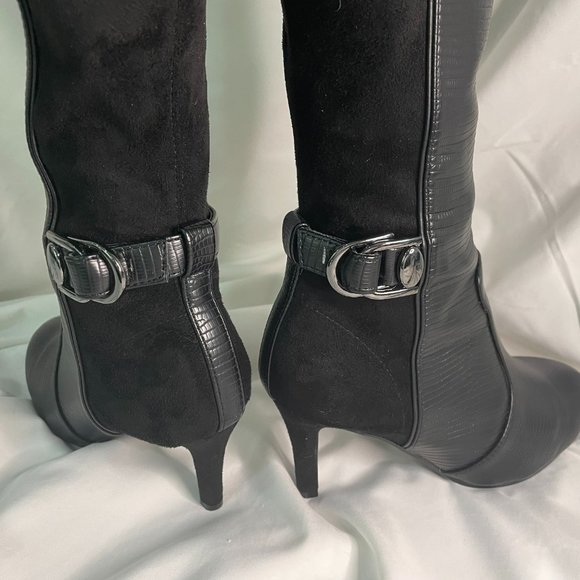 Bandolino Women’s Footware Delfie Buckled Stiletto Boots - Picture 4 of 5